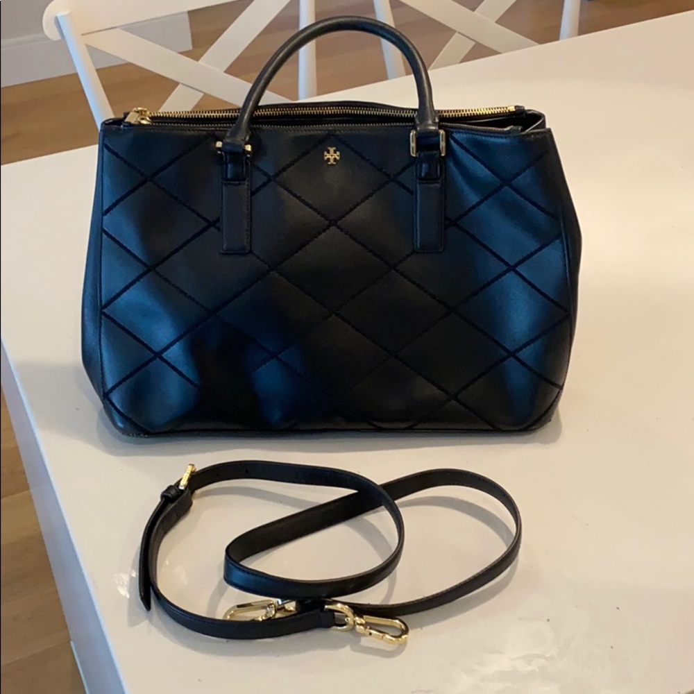 Tory Burch Quilted Leather Tote